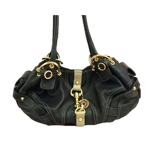 Juicy Couture - Y2k - bag - women - vintage - leather - black/gold