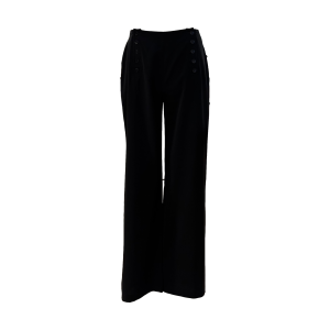 Zwarte broek van Gerard Darel in de maat 42 met een hele aparte knoopsluiting aan de voorkant