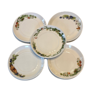 Set van 5 Marjolein Bastin bordjes. - Diameter 12 cm. - In goede staat.