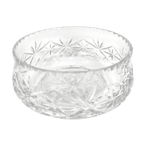 Image of Antieke kristallen schaal – Waaier slijpsel – 19×8,5 cm (Preloved)