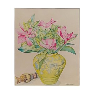 Aquarel De Gele Vaas
