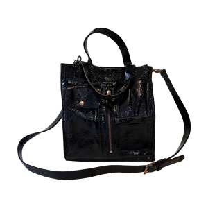 Image of Zwarte lak tas – Comptoir des Cotonniers (Preloved)