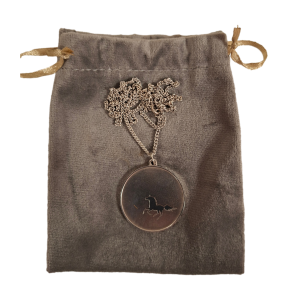 Image of Zilveren – Black Beauty – hanger. (Preloved)