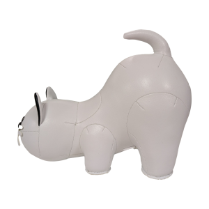 Een witte kat boekensteun van het merk Zuny.