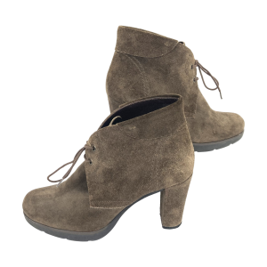 Image of Angelo Bervicato – Dames enkellaarsjes – Terra – Maat 40 (Preloved)