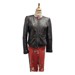 Image of Essentiel Antwerp – Stoer &amp; Stijlvol Kort Leren Jasje – maat 40 (Preloved)