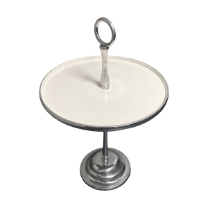 Image of Rivièra Maison – Vintage Boston Side Table – Crème – Rond (Preloved)