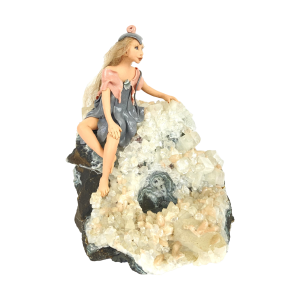 Image of Saskia Hoeboer – Nimf op (vermoedelijk) apofyliet kristallen (Preloved)